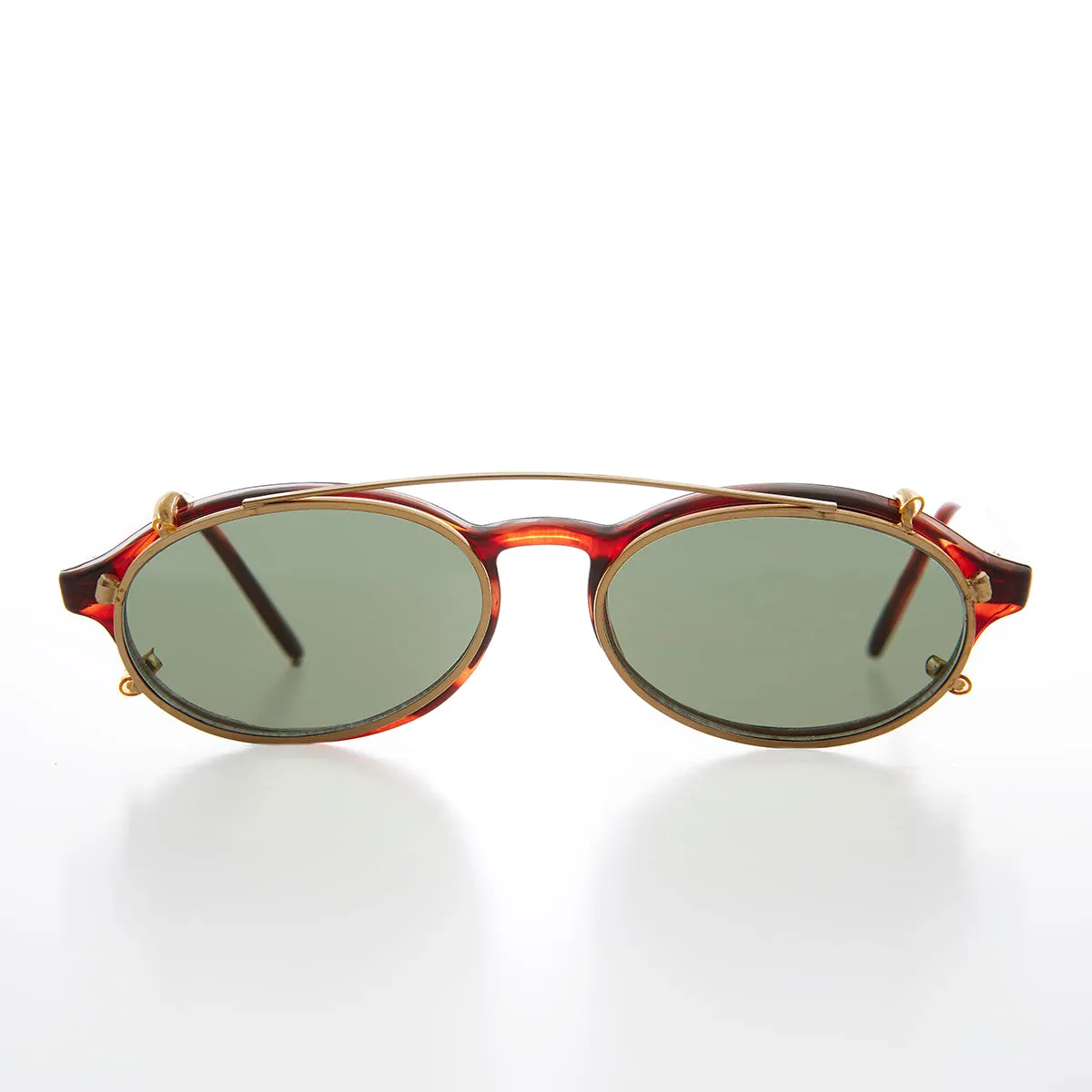 Clip on Aviator Vintage Sunglass - Eckert