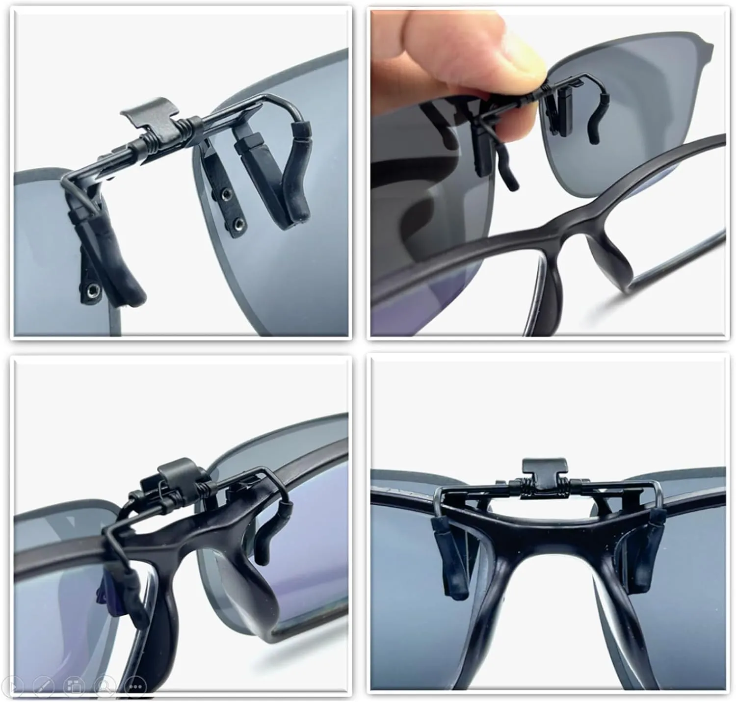 Clip on Sunglasses Over Prescription Glasses Polarized Anti Glare Flip Up UV Protection Glasses For Men Women