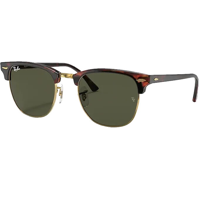 Club Master Low Bridge Polished Tortoise/Green
