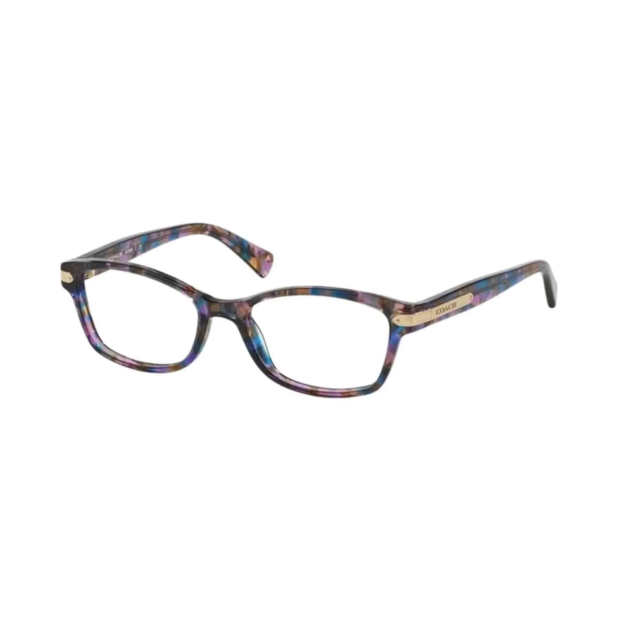 Coach HC6065-5288 Confetti Purple Rectangular Womens Plastic Eyeglasses