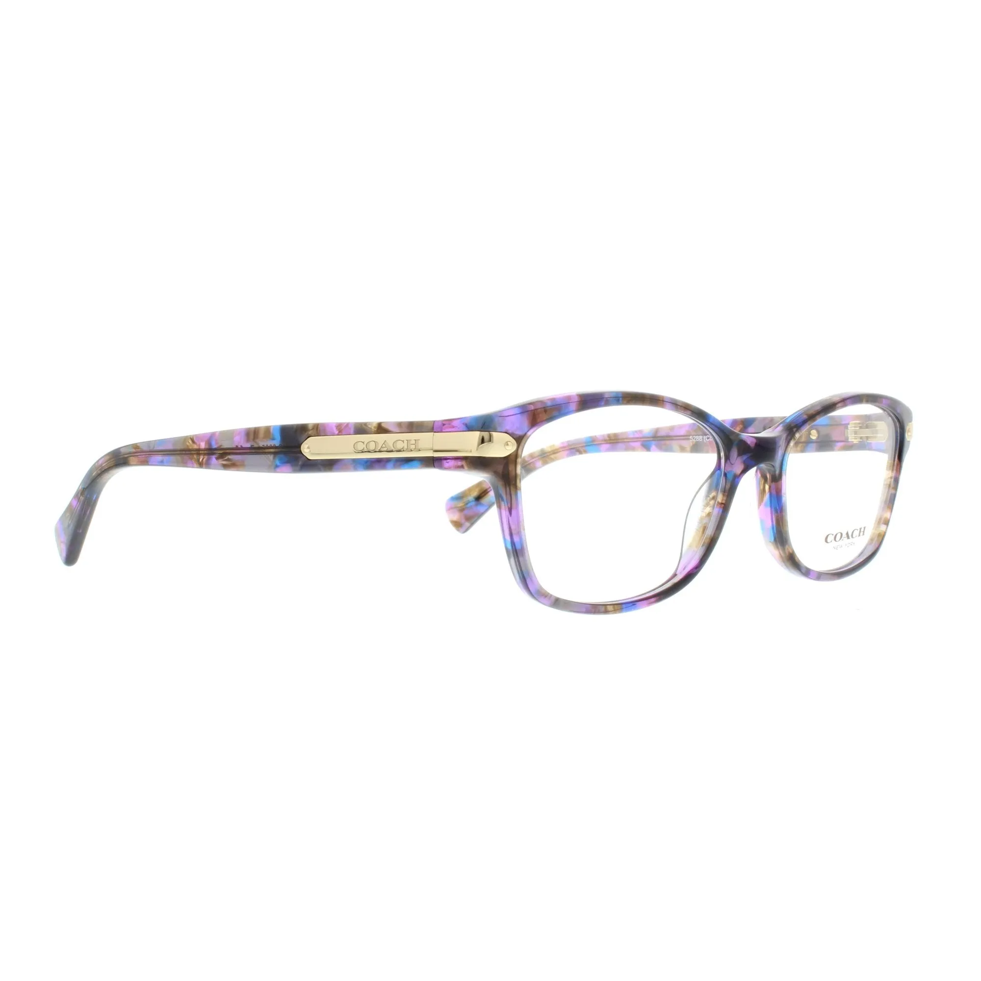 Coach HC6065-5288 Confetti Purple Rectangular Womens Plastic Eyeglasses