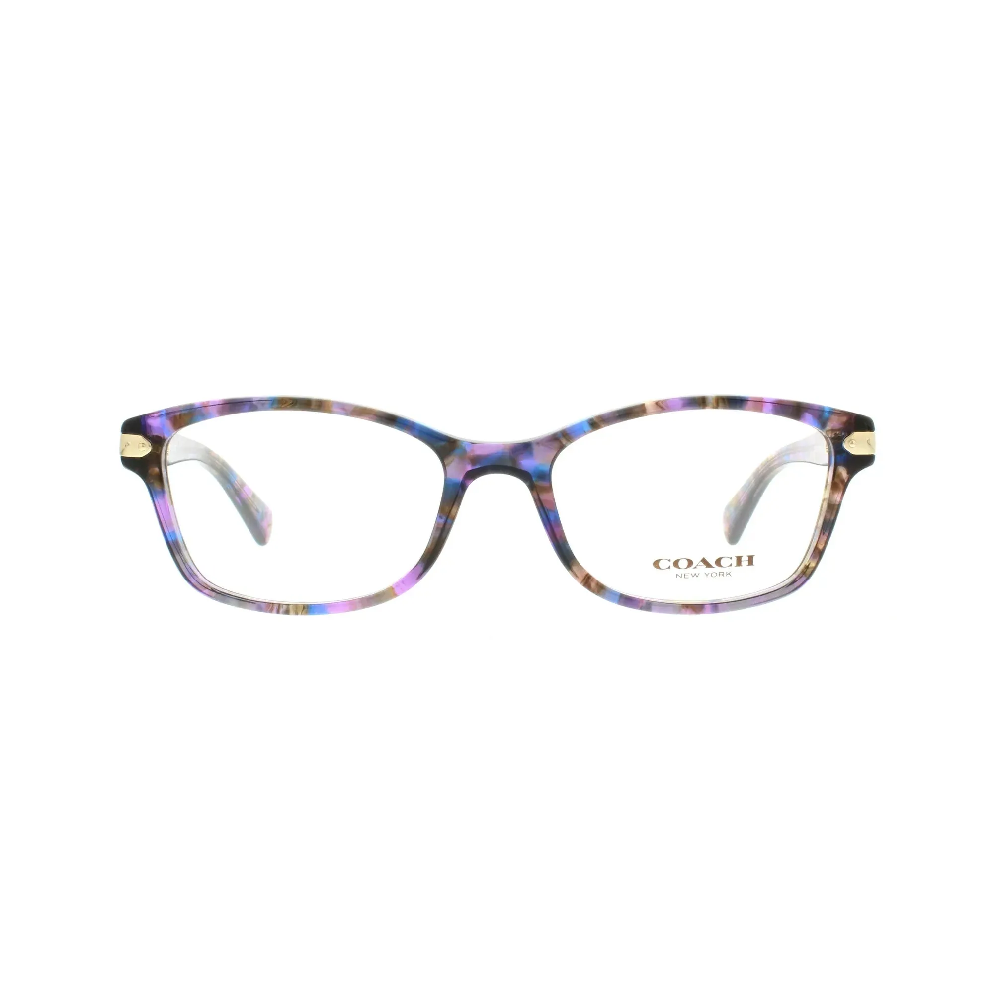 Coach HC6065-5288 Confetti Purple Rectangular Womens Plastic Eyeglasses