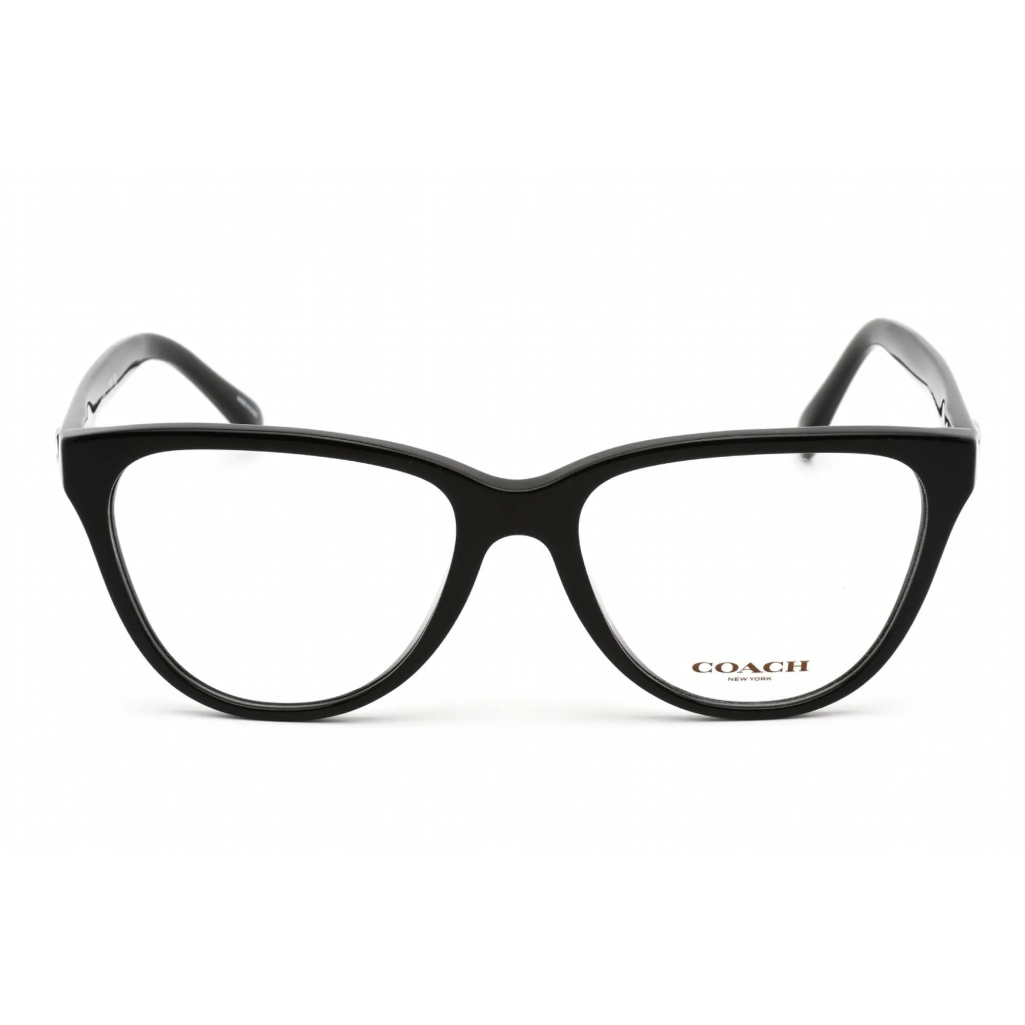 Coach Women's Eyeglasses - Clear Demo Lens Black Plastic Cat Eye Frame | 0HC6202U 5002