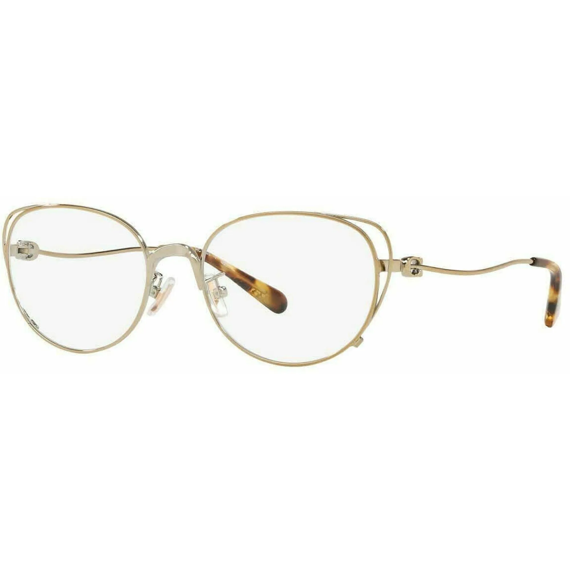 Coach Women's Eyeglasses - Light Gold Cat Eye Full Rim Frame | COACH 0HC5095 9005