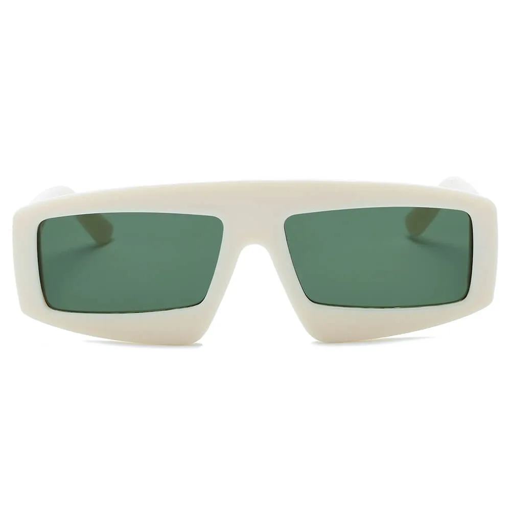 COHOES | Women Bold Retro Vintage Rectangular Sunglasses