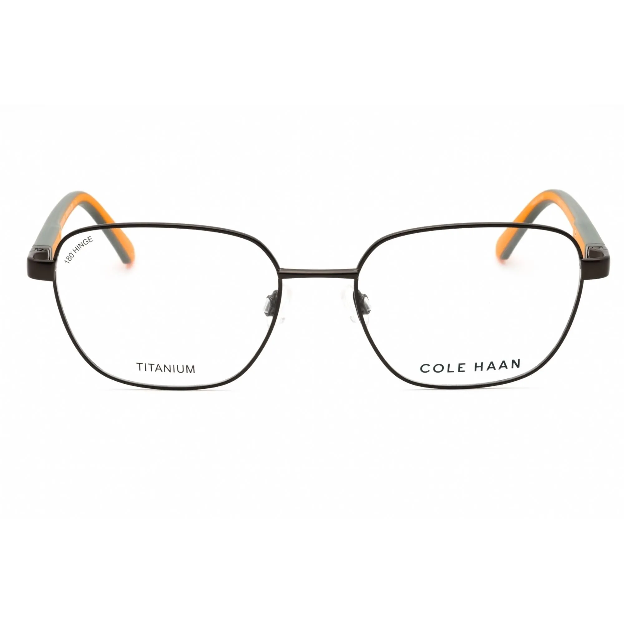 Cole Haan Men's Eyeglasses - Gunmetal Metal Square Full Rim Frame | CH4041 033