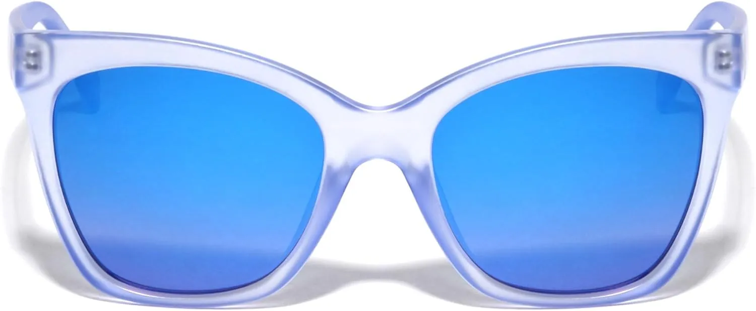 Color Mirror Crystal Classic Frame Cat Eye Sunglasses