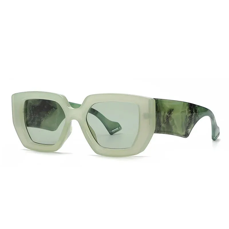 Colorful Square Sunglasses Women Men UV400 Travel Shades
