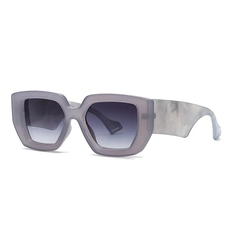 Colorful Square Sunglasses Women Men UV400 Travel Shades