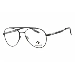 Converse Unisex Eyeglasses - Full Rim Matte Black Aviator Metal Frame | CV1011 001