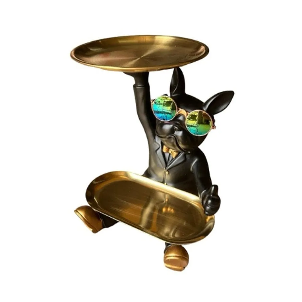 Cool Dog Thumbs Up Resin Figure