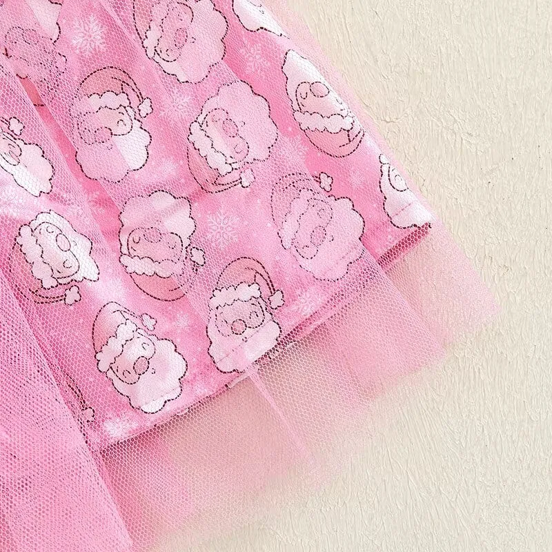 Cool Santa Pink Skirt Toddler Set