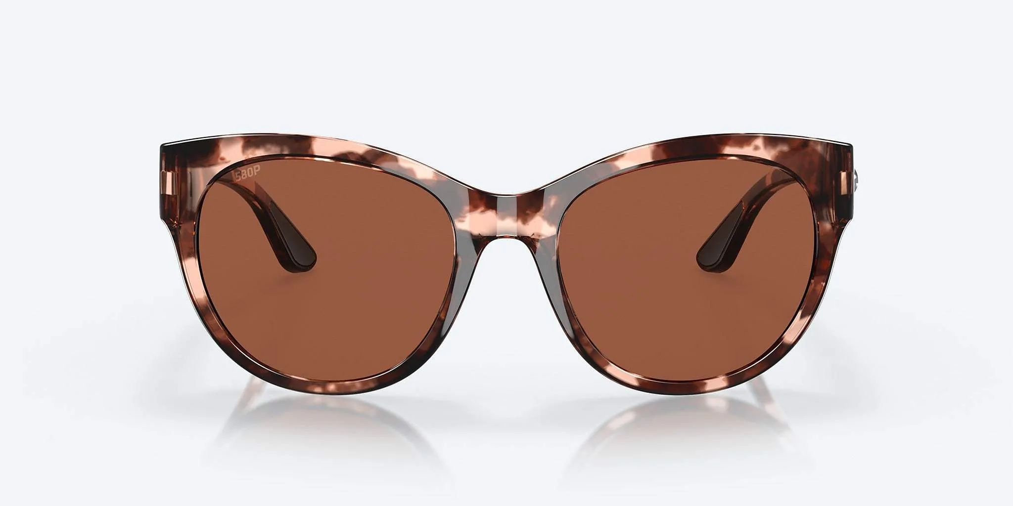 Costa Maya Shiny Coral Tortoise Sunglasses – Copper 580P Lenses for Vibrant Style and Enhanced UV Protection