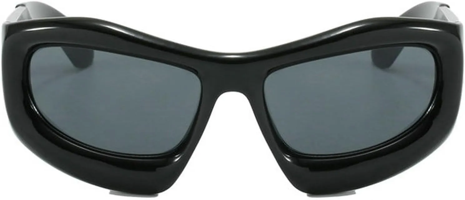 COTIA Fashion Square Sunglasses for Men Women Punk Cat Eye Sun Glasses Sports Cycling Y2k Cool Goggles Eyewear W35