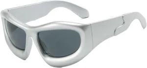 COTIA Fashion Square Sunglasses for Men Women Punk Cat Eye Sun Glasses Sports Cycling Y2k Cool Goggles Eyewear W35