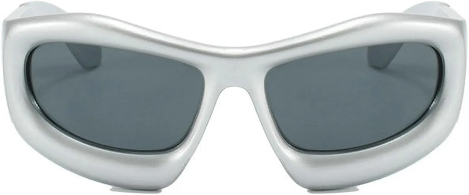 COTIA Fashion Square Sunglasses for Men Women Punk Cat Eye Sun Glasses Sports Cycling Y2k Cool Goggles Eyewear W35