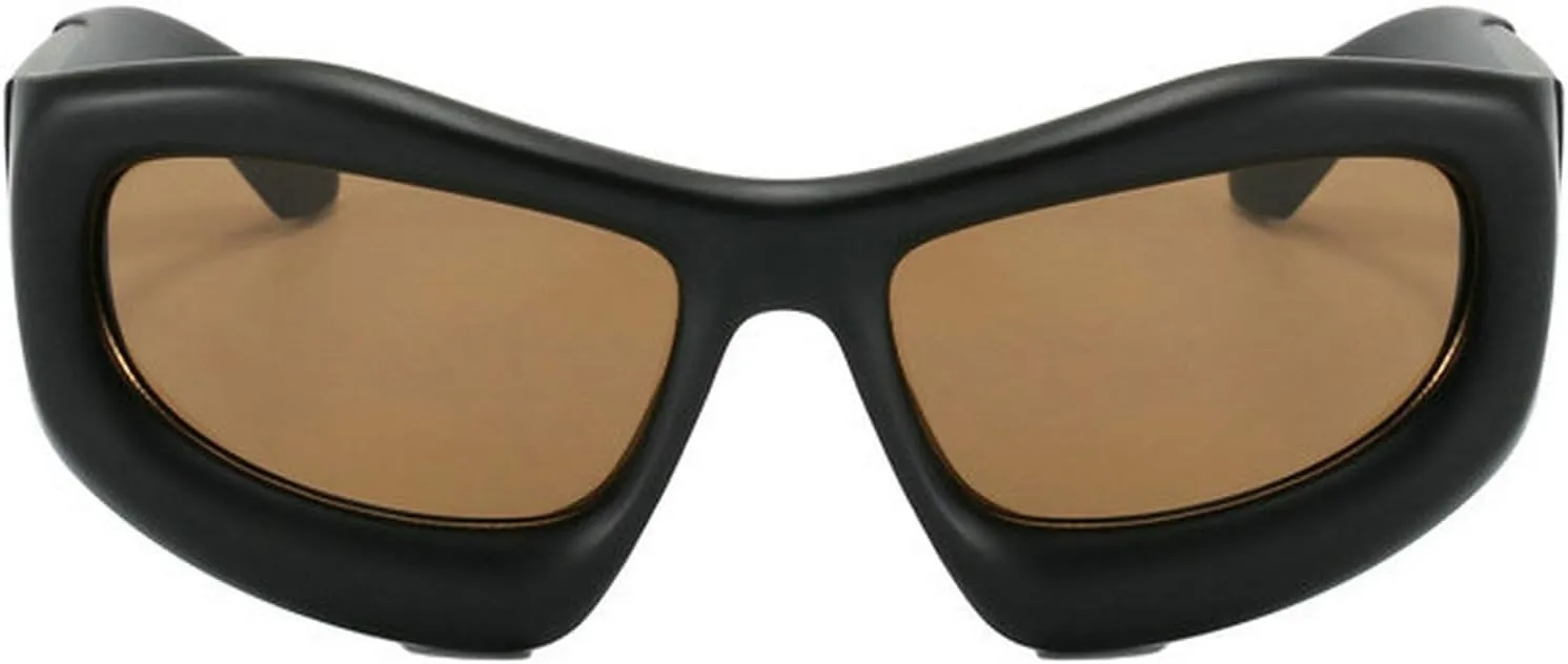 COTIA Fashion Square Sunglasses for Men Women Punk Cat Eye Sun Glasses Sports Cycling Y2k Cool Goggles Eyewear W35