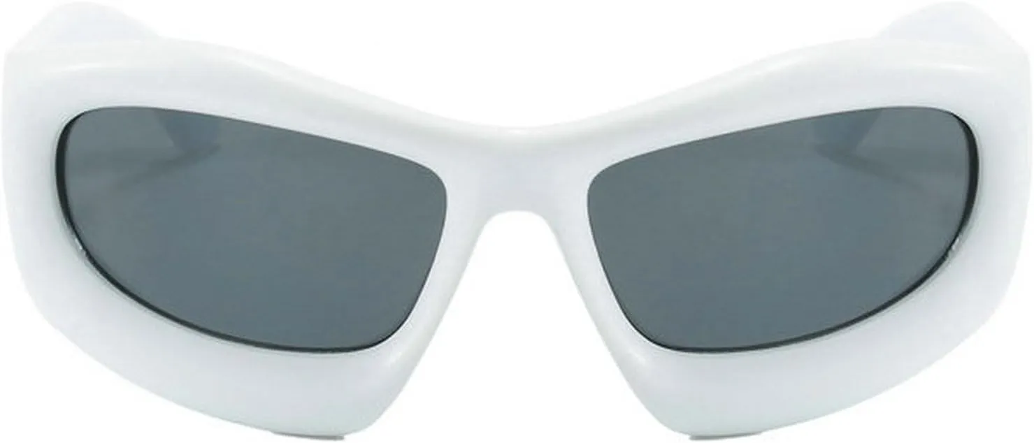 COTIA Fashion Square Sunglasses for Men Women Punk Cat Eye Sun Glasses Sports Cycling Y2k Cool Goggles Eyewear W35