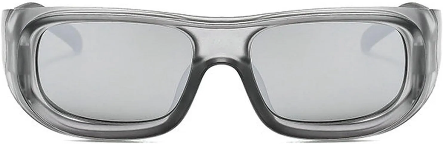 COTIA Square Sunglasses for Men Women Y2K Personality Fashion Punk Futuristic Sports Style Sun Glasses Eyewear W37