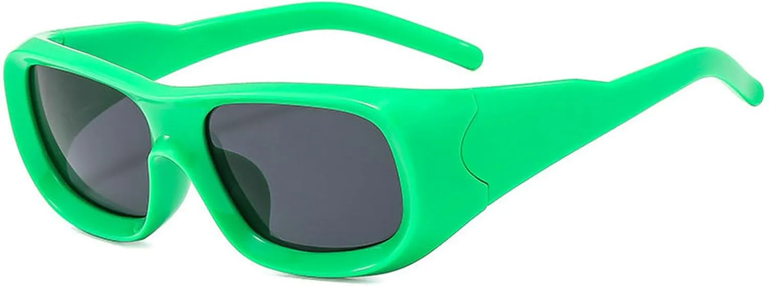 COTIA Square Sunglasses for Men Women Y2K Personality Fashion Punk Futuristic Sports Style Sun Glasses Eyewear W37