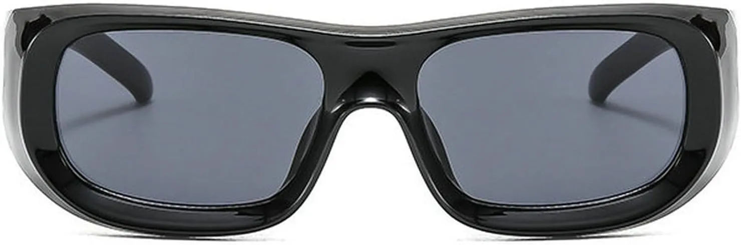 COTIA Square Sunglasses for Men Women Y2K Personality Fashion Punk Futuristic Sports Style Sun Glasses Eyewear W37