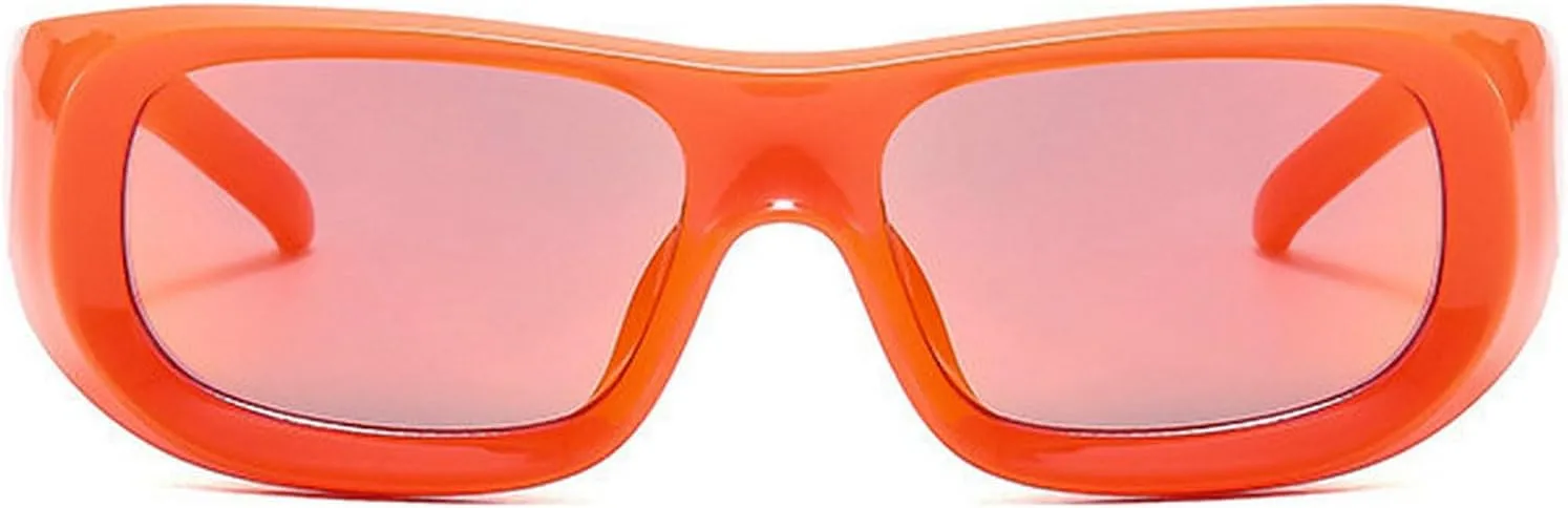COTIA Square Sunglasses for Men Women Y2K Personality Fashion Punk Futuristic Sports Style Sun Glasses Eyewear W37