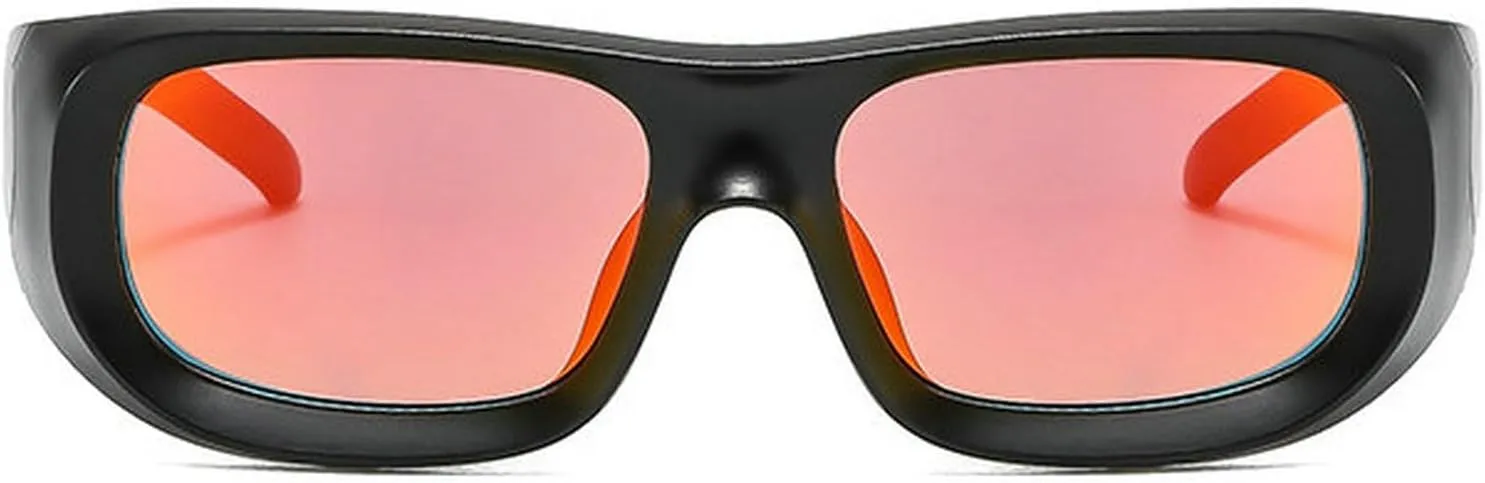 COTIA Square Sunglasses for Men Women Y2K Personality Fashion Punk Futuristic Sports Style Sun Glasses Eyewear W37