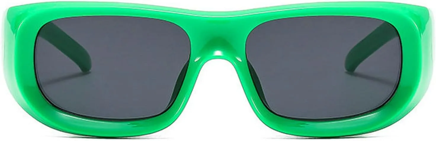 COTIA Square Sunglasses for Men Women Y2K Personality Fashion Punk Futuristic Sports Style Sun Glasses Eyewear W37