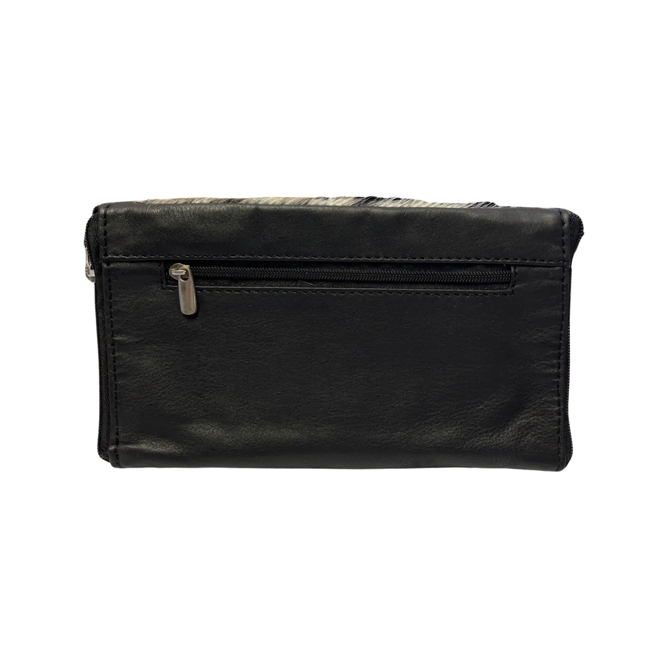 Cowhide Double Spectacle Case - Black - SPEC03