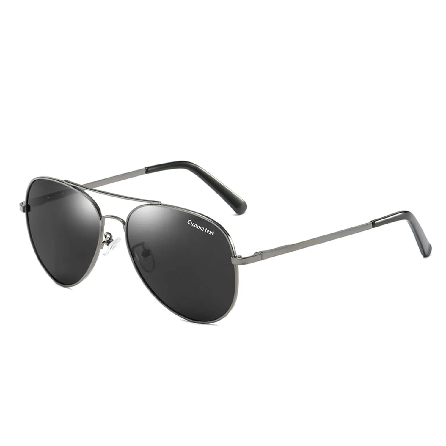Custom Personalized Classic Aviator Sunglasses for Men Polarized Lens, UV Protection, Metal Frame, Driving/Travel/Stroll Glasses,Vintage Retro Style (3)