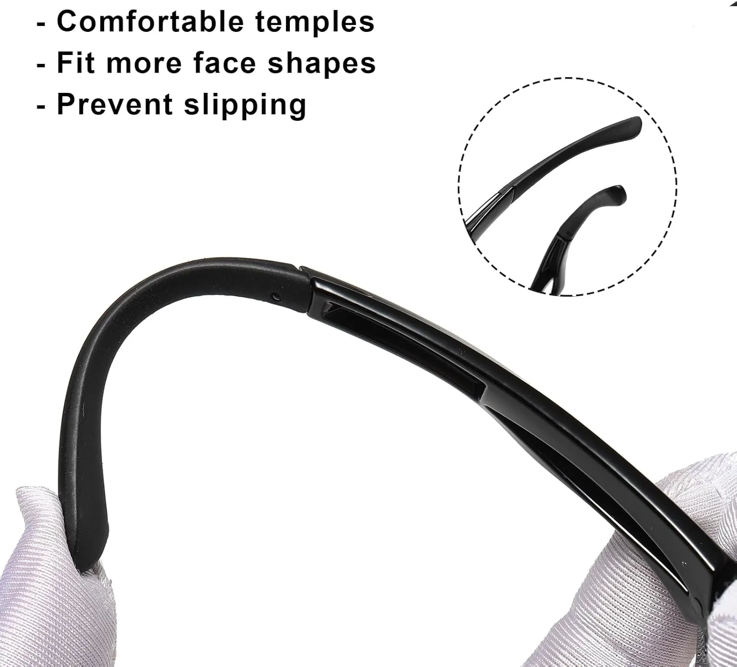 Cycling Sun Glasses Polarized Sports Sunglasses for Men,Wrap Around UV400 Protection for Fishing Driving