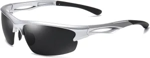 Cycling Sun Glasses Polarized Sports Sunglasses for Men,Wrap Around UV400 Protection for Fishing Driving