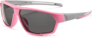 Cyxus Polarized Sports Sunglasses for Kids UV400 Protection Wrap-around Sports Glasses for Boys Girls Running Cycling