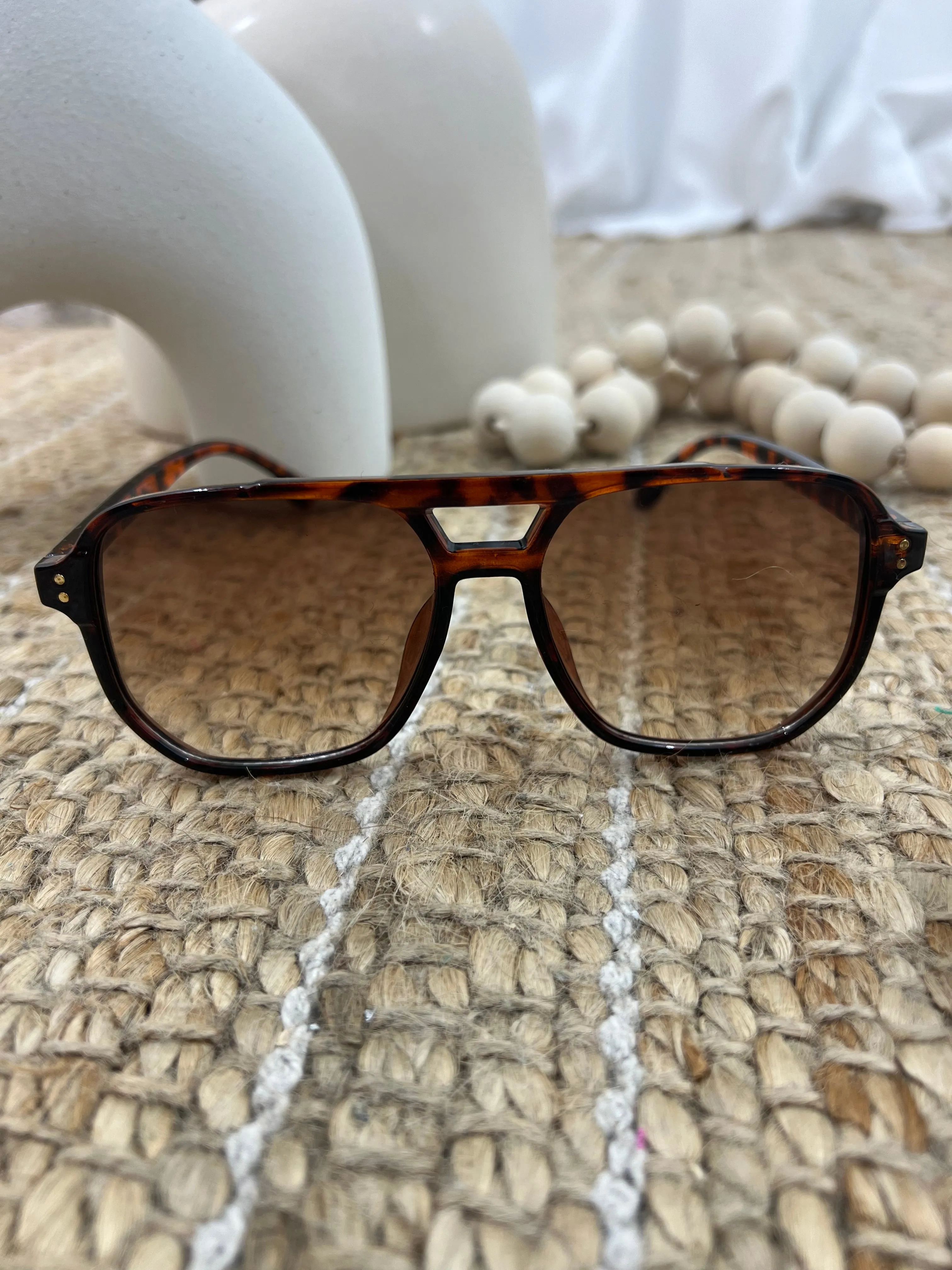 Dallas Aviator Sunglasses - Brown