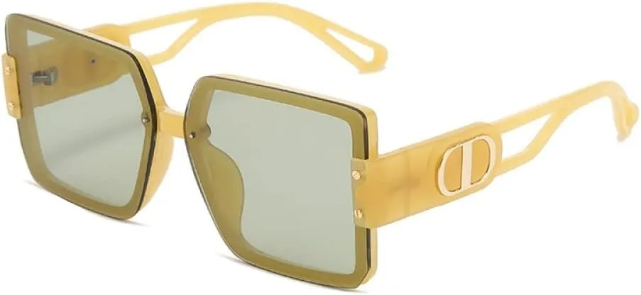 Designer Big Frame Vintage Sun glasses Woman Luxury Oversized Sunglasses Fashion Women Shades Uv400