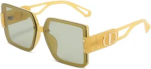 Designer Big Frame Vintage Sun glasses Woman Luxury Oversized Sunglasses Fashion Women Shades Uv400