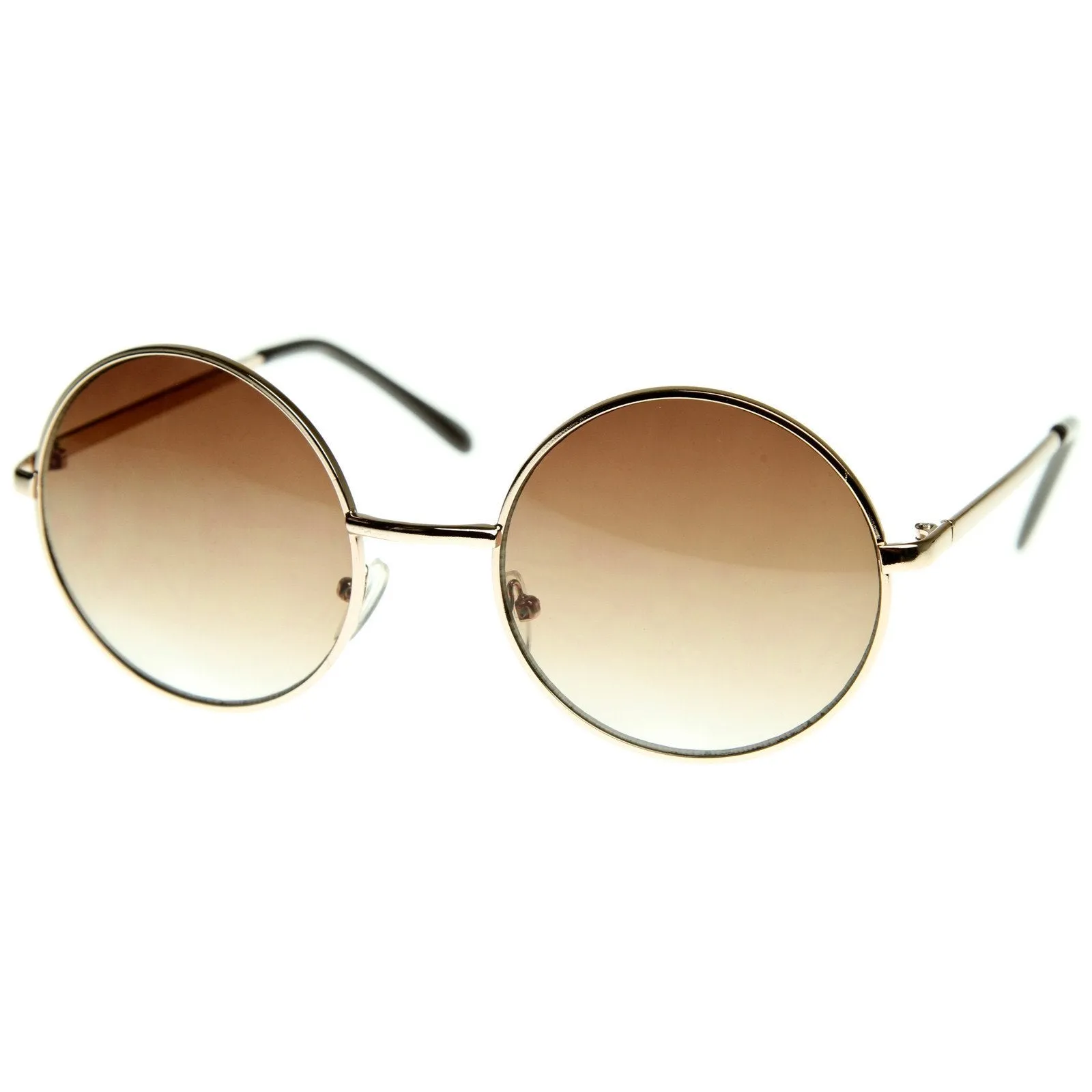 Designer Medium Round Metal Fashion Sunglasses 8570