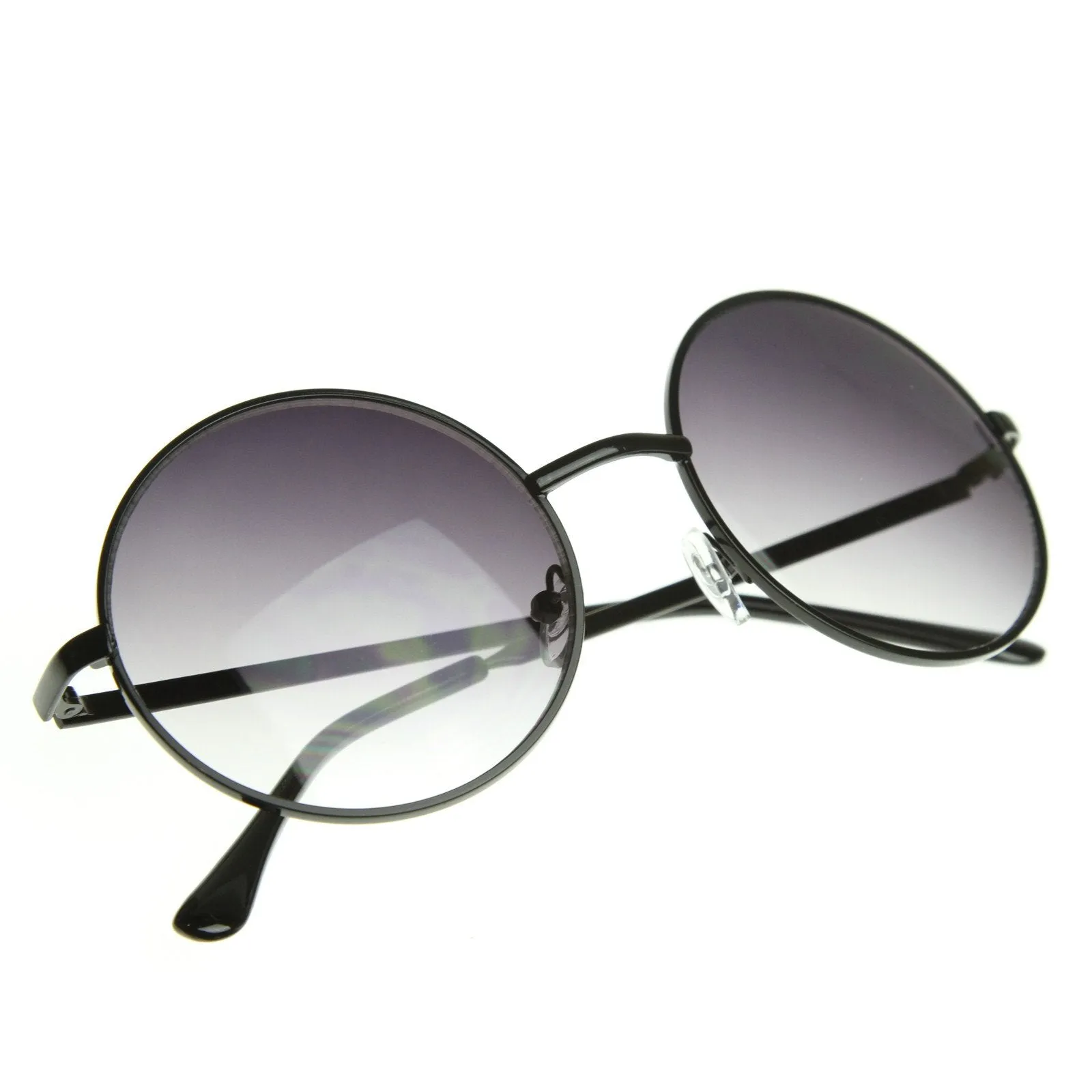 Designer Medium Round Metal Fashion Sunglasses 8570