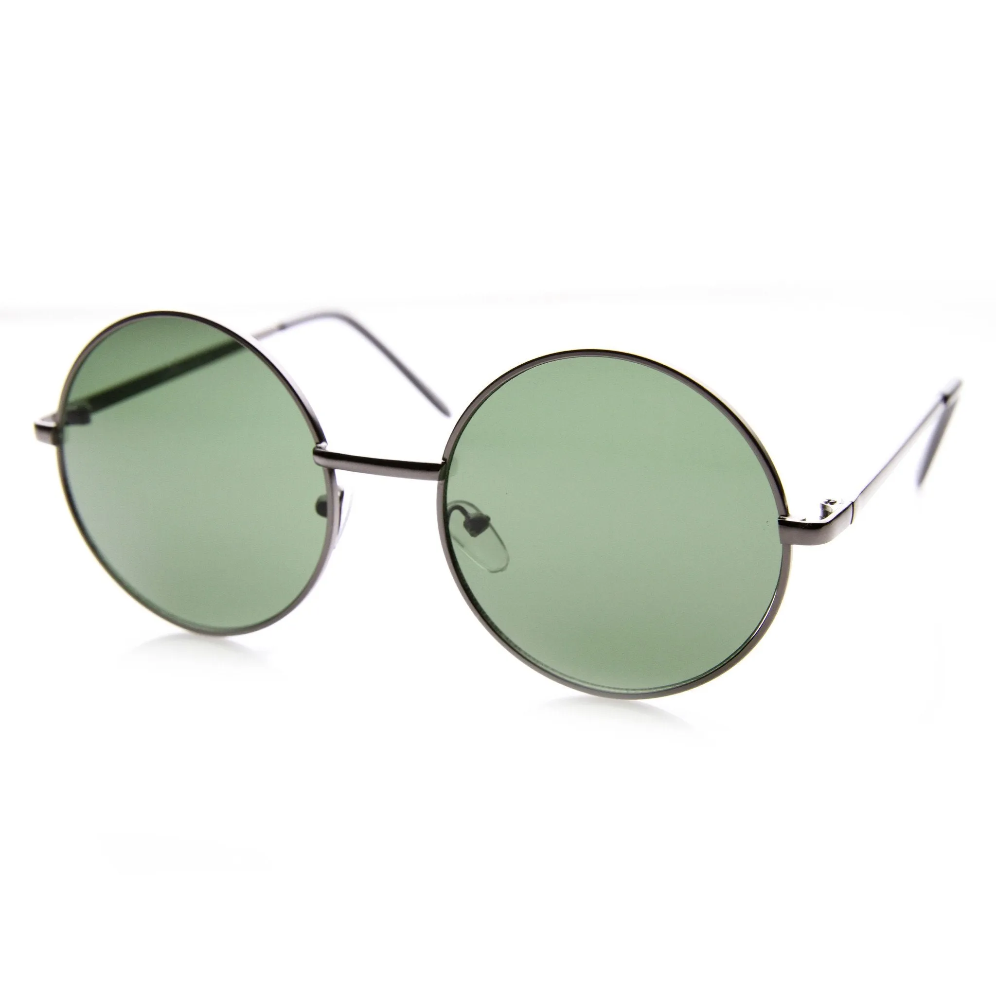 Designer Medium Round Metal Fashion Sunglasses 8570
