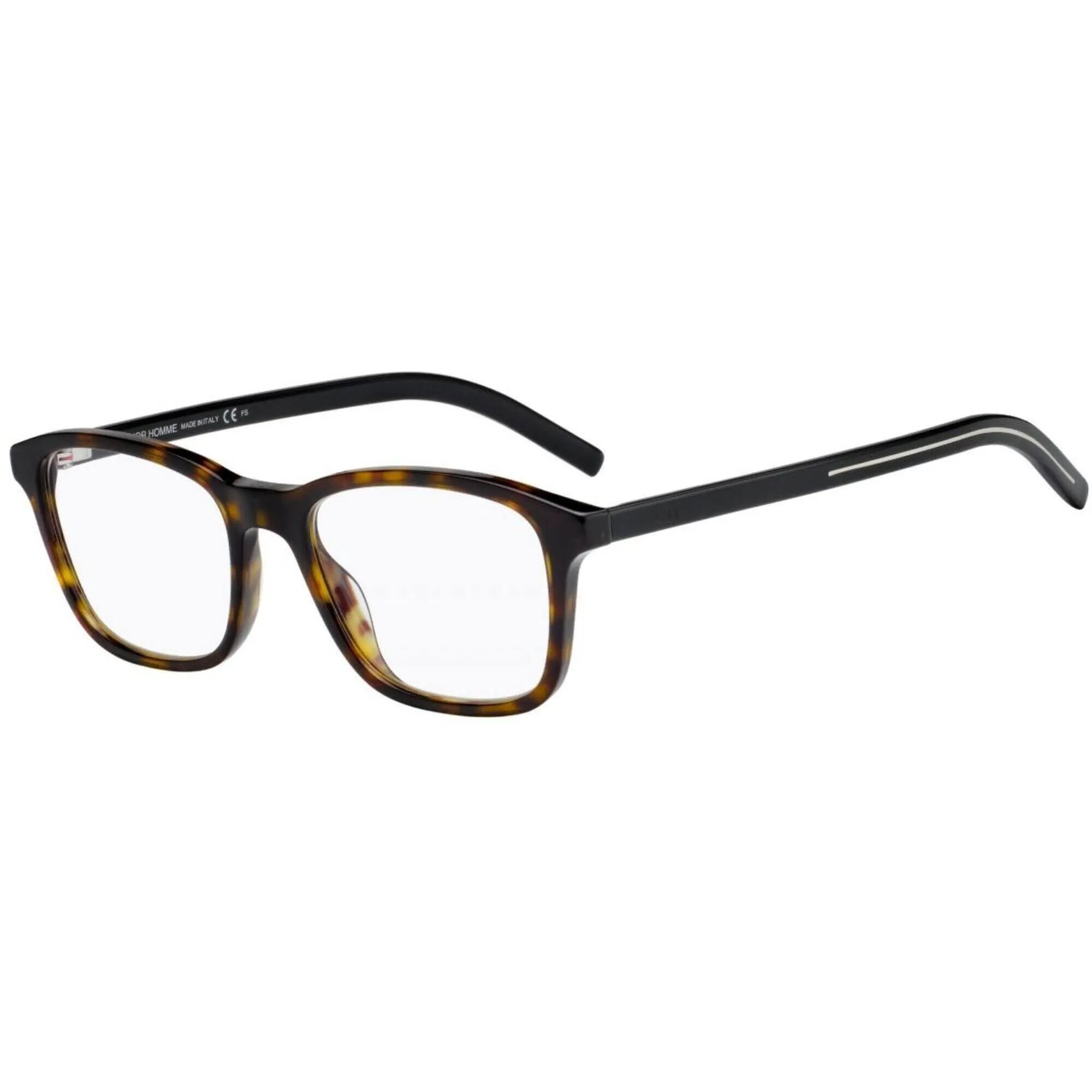 Dior Men's Eyeglasses - Havana Black Full Rim Rectangular Frame | BLACKTIE243 581