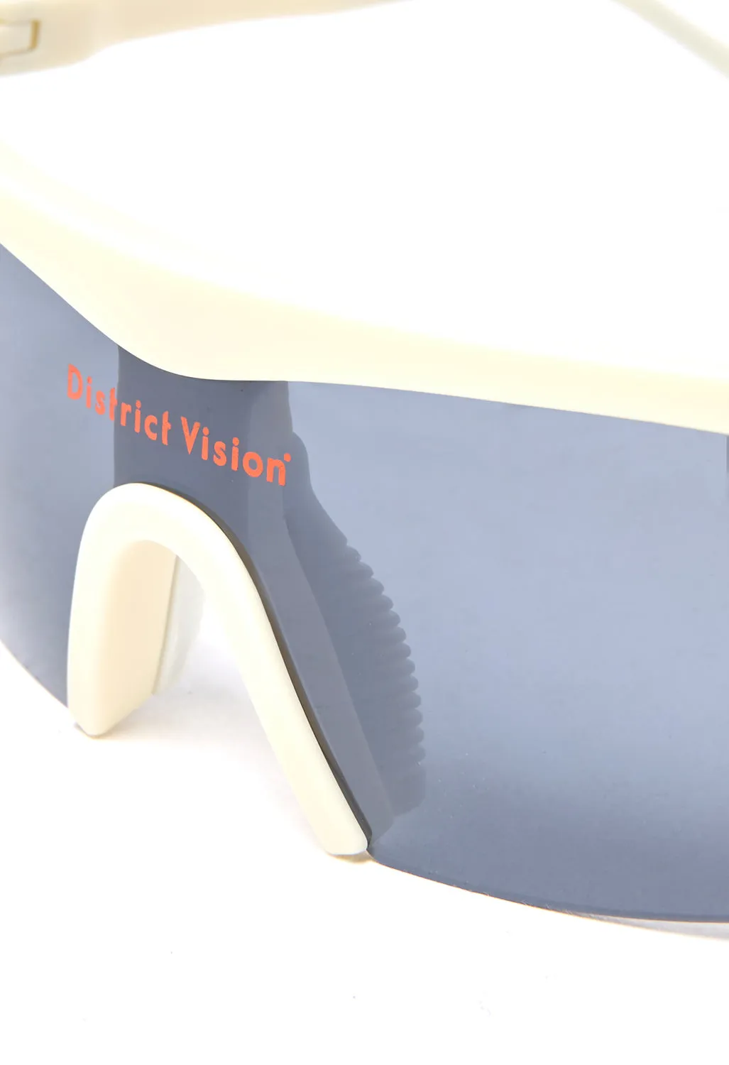 District Vision Koharu Eclipse Sunglasses - Limestone / D  Onyx Mirror