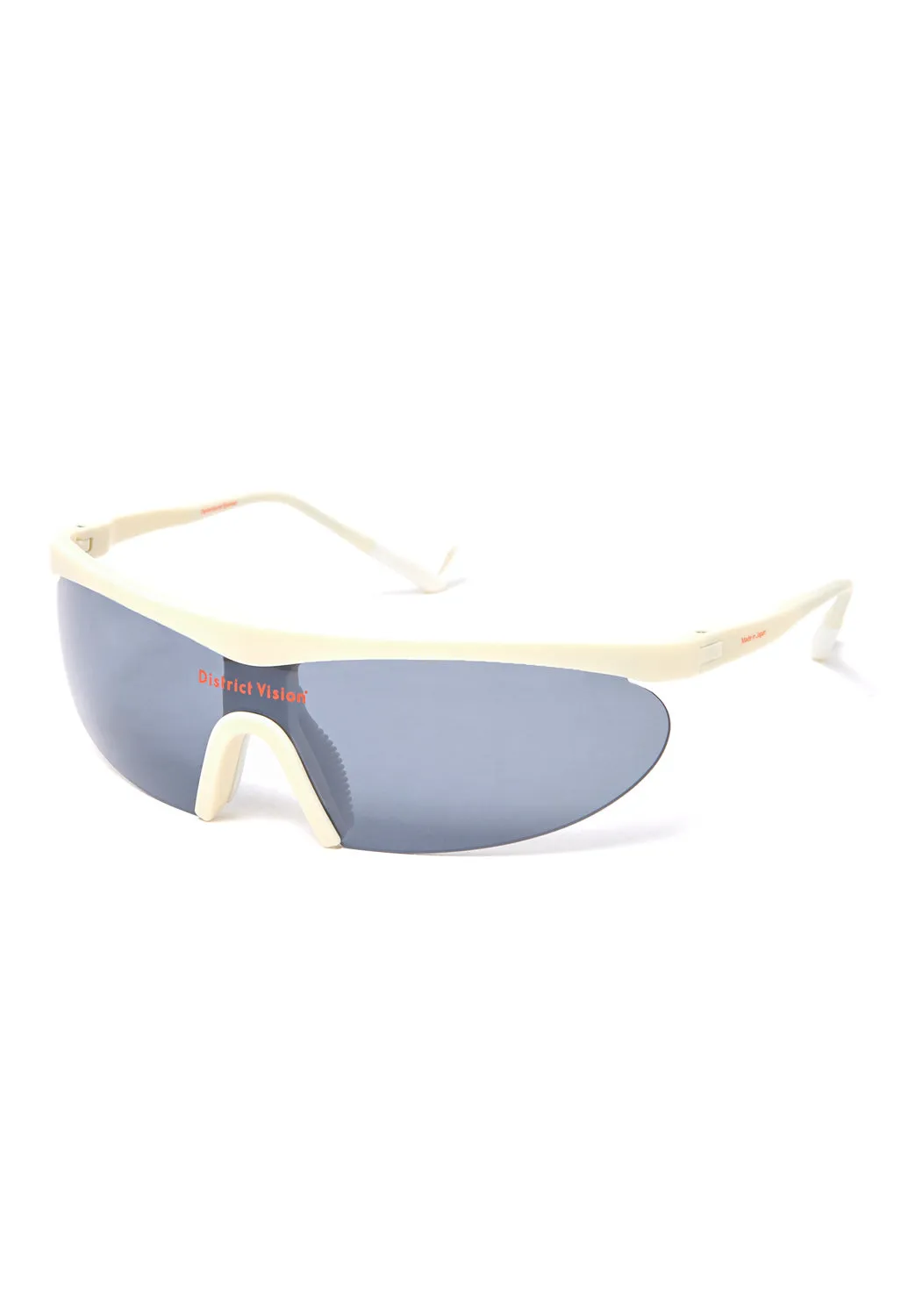 District Vision Koharu Eclipse Sunglasses - Limestone / D  Onyx Mirror