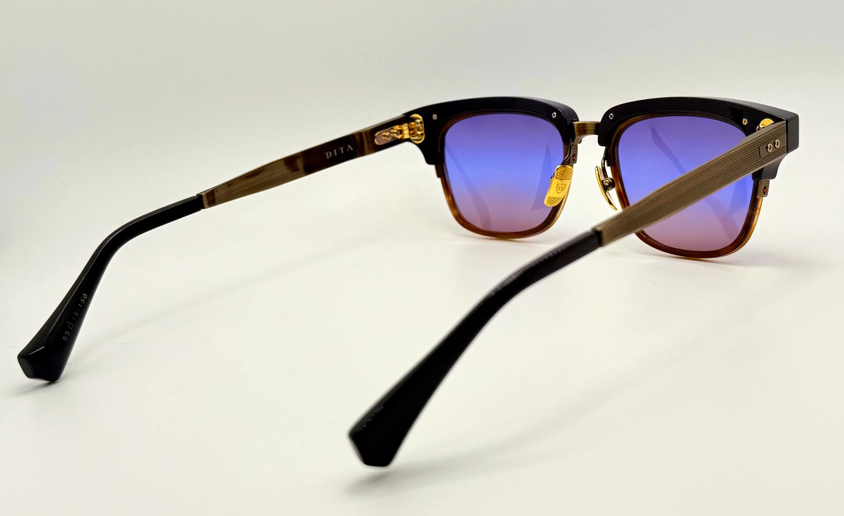 DITA Statesman Five with Custom Tri-Gradient Grey/Blue/Brown Berko’s Designs Lenses - ONE OF A KIND