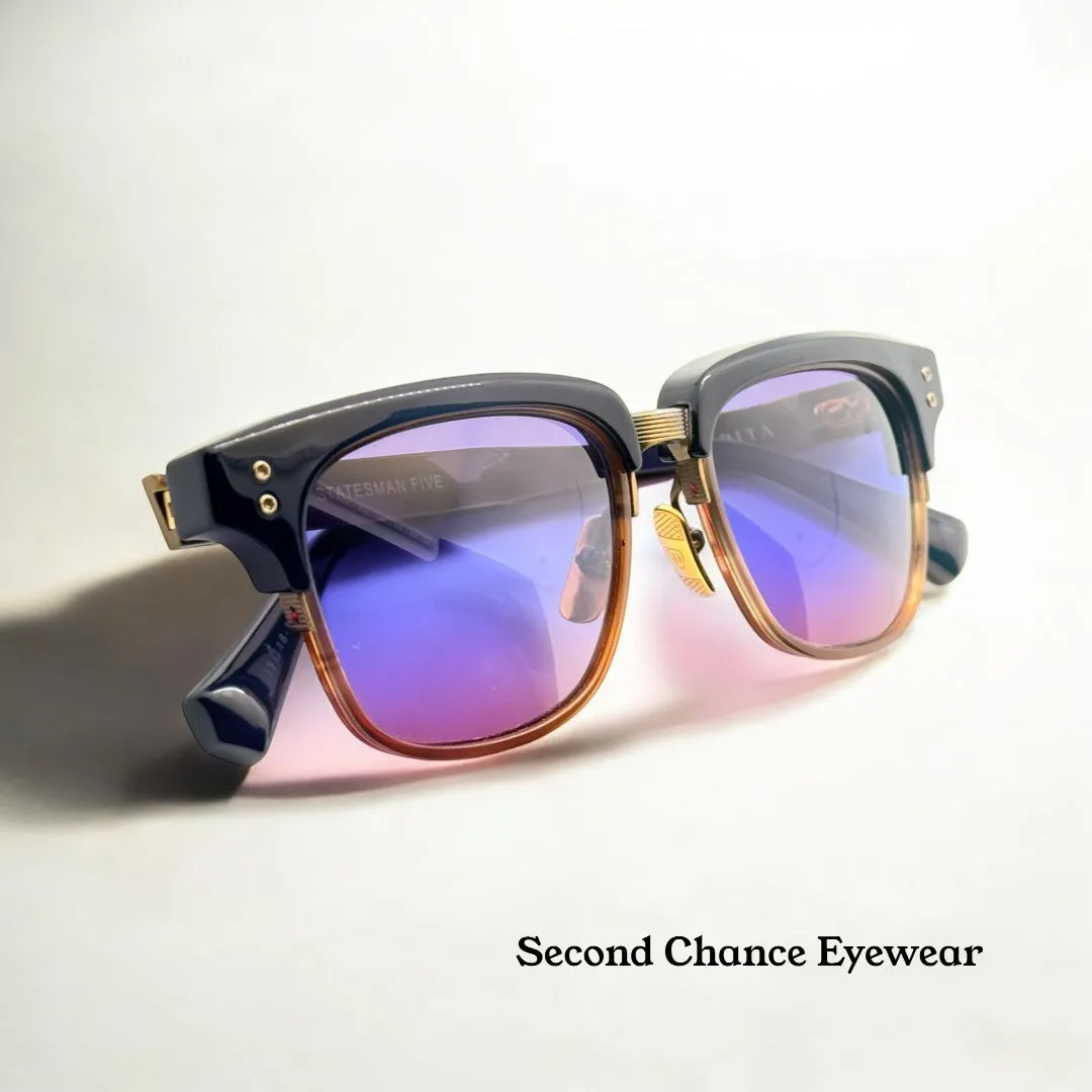 DITA Statesman Five with Custom Tri-Gradient Grey/Blue/Brown Berko’s Designs Lenses - ONE OF A KIND