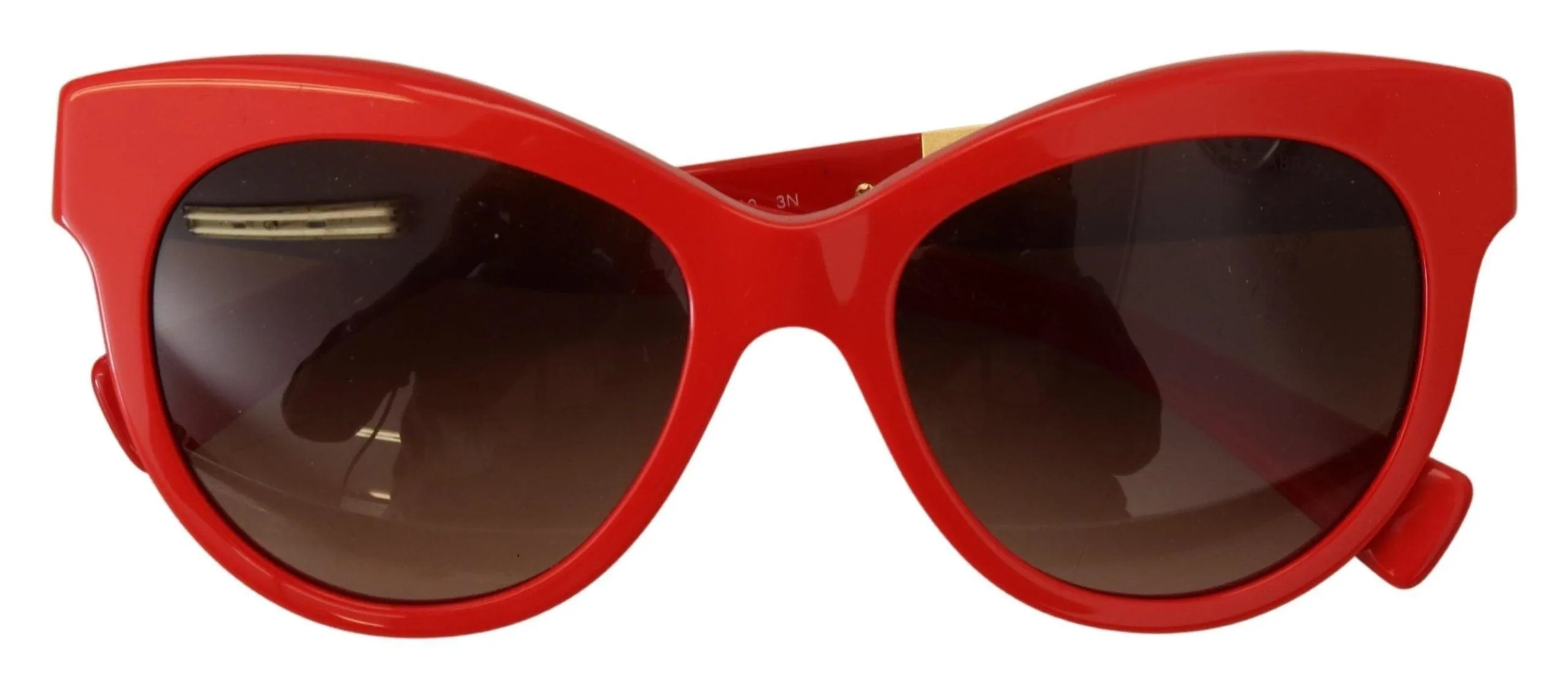 Dolce & Gabbana Red Cat Eye Lens Floral Arm Shades DG4215 Sunglasses