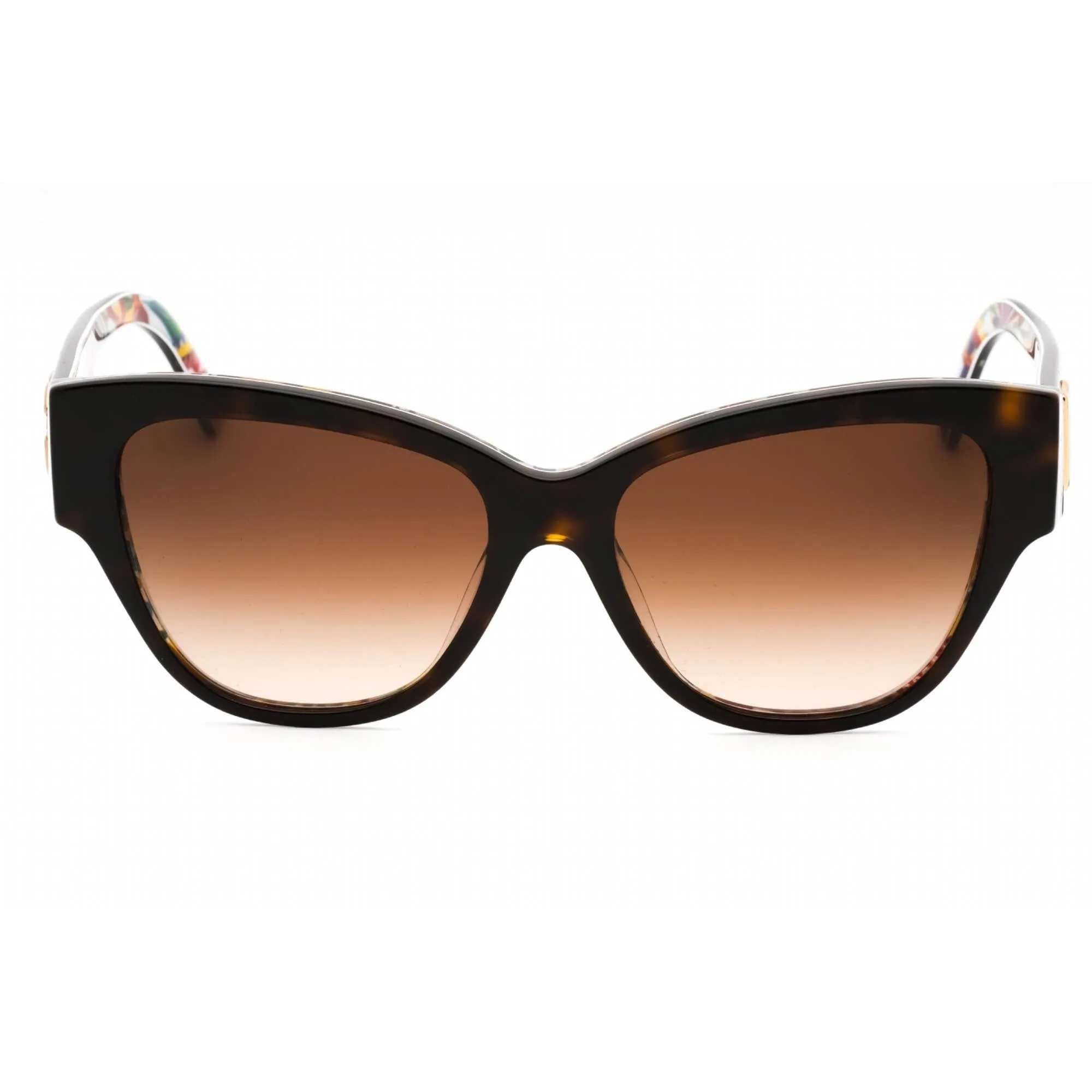 Dolce & Gabbana Women's Sunglasses - Havana On White Barrow Cat Eye | 0DG4449 321713