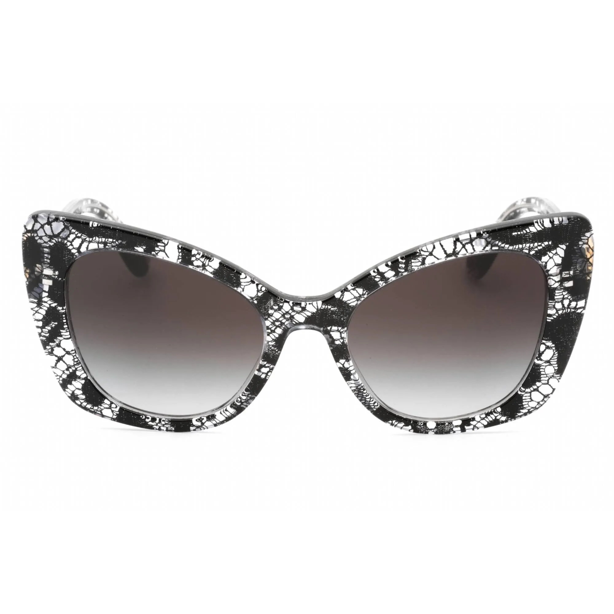 Dolce & Gabbana Women's Sunglasses - Pattern Black Lace Cat Eye Frame | 0Dg4405 32878G
