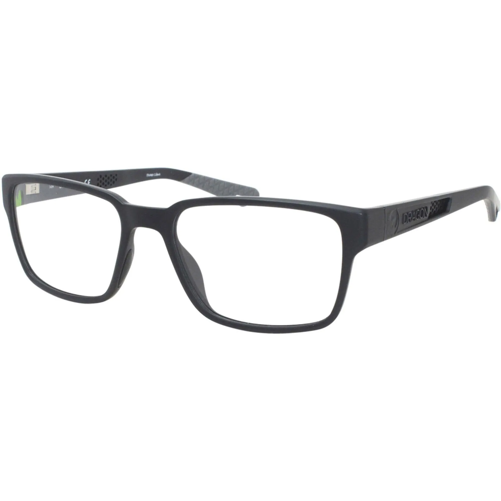 Dragon Men's Eyeglasses - Full Rim Matte Black Rectangular Frame | DRAGON DR5003 2