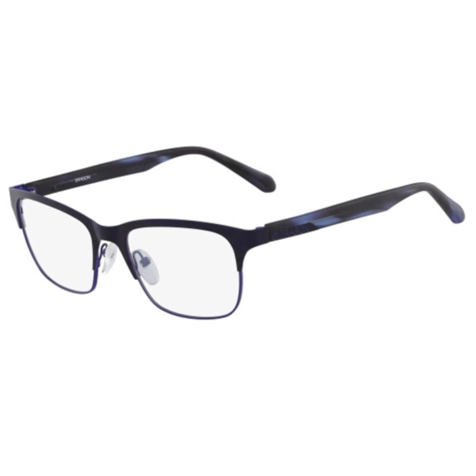 Dragon Men's Eyeglasses - Satin Navy Metal Rectangular Frame | DRAGON DR163 HEATH 403