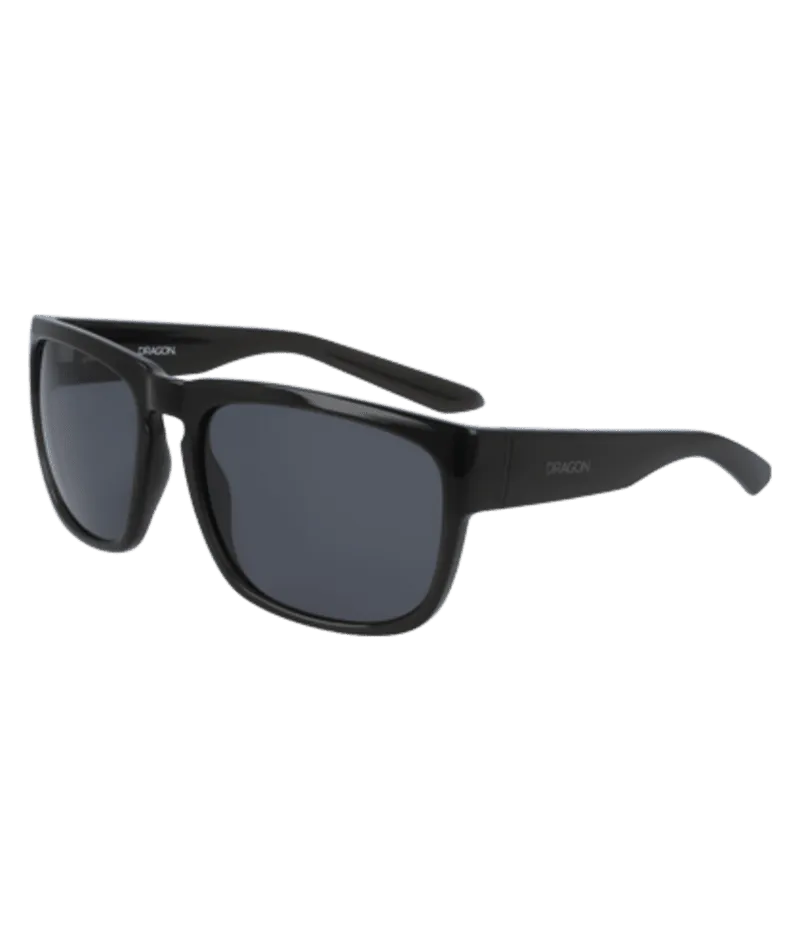 DRAGON Rune XL Black Crystal - Smoke Sunglasses